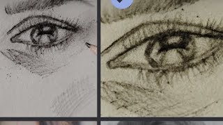 how to draw sketch of eyes [upl. by Sairu219]