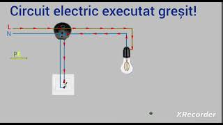 Circuit electric executat greșit [upl. by Lyred]