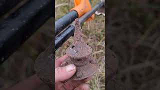 Ww1 german pickelhaube spyke excavation from rigasfrontline metaldetecting deus germanmilitary [upl. by Tanner914]