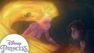 Rapunzels Glowing Escape With Flynn  Tangled  Disney Princess [upl. by Lachance]