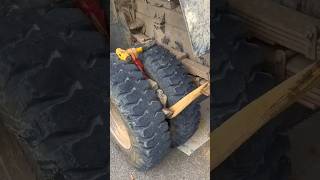 Truck life Stone removing from tyre trucks atrangicarkur trucklife ytshort shorts diwali [upl. by Oribelle]