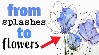 🤯 THIS technique will BLOW your mind   The EASIEST Watercolour Flowers [upl. by Alboran163]