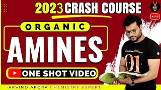 Amines Organic Chemistry Class 12 One Shot By Arvind Arora [upl. by Ailadgim]