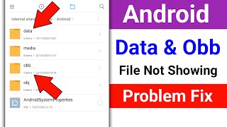 Android Data  Obb File Not Showing Problem। How to Fix Android Data amp Obb File Not Showing Problem [upl. by Llerreg]