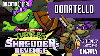 TMNT Shredders Revenge  Donatello Story Mode  Gnarly  No commentary [upl. by Adnara]