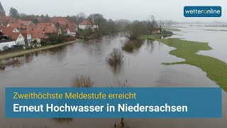 Erneut Hochwasser in Niedersachsen [upl. by Albertson]