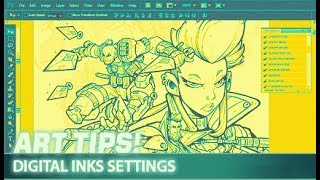 Art Tips Digital Ink Settings [upl. by Ardnua214]