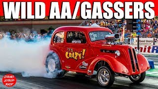 Ohio Outlaw AA Gassers Drag Racing Night Under Fire [upl. by Akeinahs352]