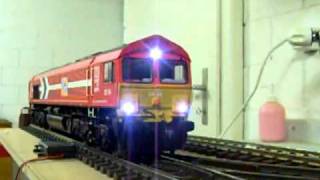 GScale Aristocraft Class 66 Sound Test 2732011 [upl. by Mariette]