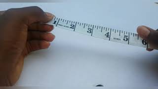 How to read a tape measure Inches side [upl. by Ame]