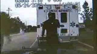 Dash Cam Cop Attacks EMT [upl. by Bayless559]