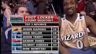 NBA AllStar Games 2007  3PT Shootout [upl. by Airal87]