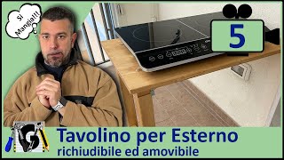 Come costruire un Tavolino in legno pieghevole fai da te per Balcone Esterno economico [upl. by Eldrid150]