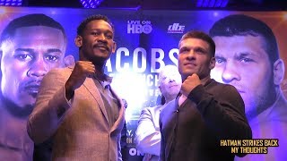 DANNY JACOBS VS SERGIY DEREVYANCHENKO  FACE OFF  PRESS CONFERENCE REACTION [upl. by Aisayn]