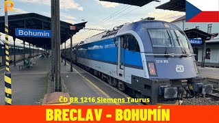 Cab Ride Břeclav  Bohumín Břeclav–Petrovice u Karviné Railway Czech Rep train drivers view 4K [upl. by Swarts516]