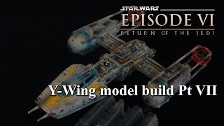 Bandai YWing Model Build Pt VII Final Reveal and paint [upl. by Esilanna]