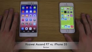 Huawei Ascend P7 vs iPhone 5S [upl. by Luca]