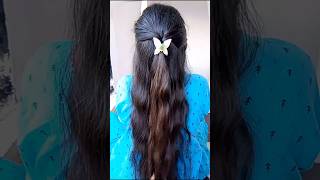 Simple and Quick Braid Hairstyle  Beautiful open hairstyle shorts hairstyle trending [upl. by Tish]