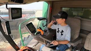 Moving hay and playing in the water with tractors  Tractors for kids [upl. by Wiese]