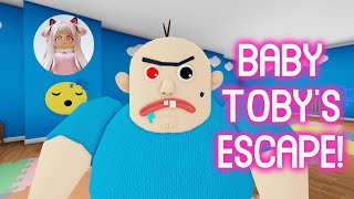 BABY TOBYS ESCAPE OBBY  Roblox Gameplay Walkthrough No Death Speedrun 4K [upl. by Refanej189]