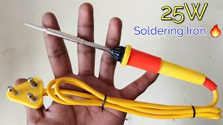 25W Soldering Iron With Attached Copper Bit For Diy Projects And Daily Electronic Work 🔥 [upl. by Eytak]