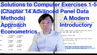 Solutions to Computer Exercises C1C5 Chapter 14  Introductory Econometrics 61 [upl. by Hagerman]