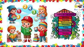 Days of the Week Song  Kids Songs  Super Simple Songs KidsFun LearningIsFun KidsToys KidsGames [upl. by Jepson572]