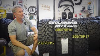 OffRoad Tire Size Comp 255 vs 285 vs 295 vs 315 vs 37quot [upl. by Haze]