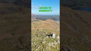 bagging the wainwrights mountains drone hiking [upl. by Nesnar]