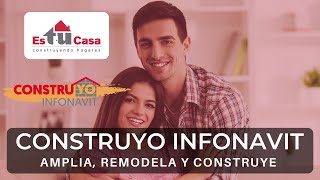 ConstruYO Infonavit 2022 Amplia Remodela Construye guía completa [upl. by Fortunio]