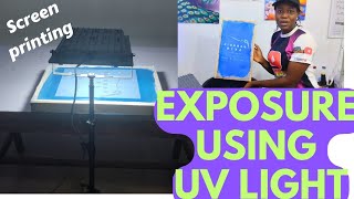 BURN YOUR SCREEN WITH UV LIGHTSCREEN PRINTING MADE EASY [upl. by Wengert960]