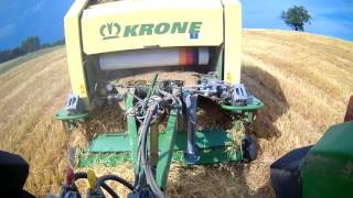 150 Strohballen pressen mit John Deere 6410 amp KRONE VARIO PACK 1800 MultiCut MC G20 HD Ernte 2017 [upl. by Olbap]