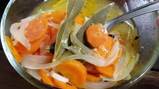 Zanahorias en escabeche  Una receta rápida y fácil de preparar de CocinaBlogMx short [upl. by Ecidnarb880]