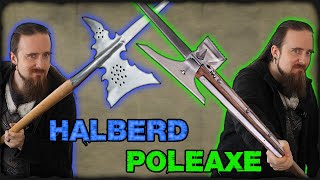 Polearms Knightly Pollaxe amp Halberd Differences amp Use [upl. by Corb]