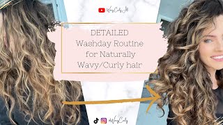 Step by Step tutorial for Naturally Wavy Curly Hair [upl. by Atenaz]