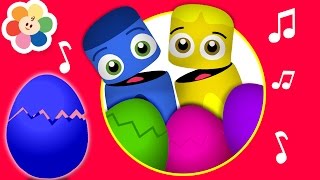 Learn Colors with Color Crew and Surprise Eggs  Colors For Toddlers by BabyFirst TV [upl. by Akere627]