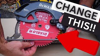 How to Change a Circular Saw Blade  For Beginners [upl. by Emsmus908]