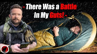 Rain Camping with a 2 Second Tent amp Military MRE  Solo Overnight Adventure [upl. by Boaten]