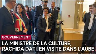 La ministre de la Culture Rachida Dati au musée CamilleClaudel de NogentsurSeine Aube [upl. by Jabez]