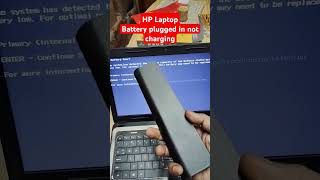 Battery plugged in not charging HP Laptop Battery not charging Battery problem kayse solve kare [upl. by Anoyi]