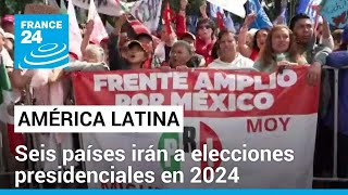 Año clave en 2024 seis países de América Latina celebrarán elecciones presidenciales [upl. by Ayikan]