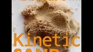 Make Your Own Kinetic Sand 10 lbs for 50 cents Homemade Moon Sand [upl. by Mukul]