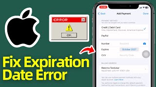 How to Fix Expiration Dates Cannot be in the Past  Apple  Expiration date mmyy Netfilx [upl. by Hait694]