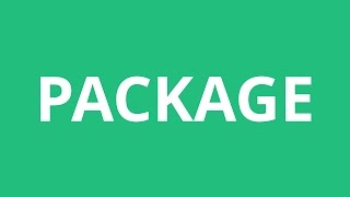 How To Pronounce Package  Pronunciation Academy [upl. by Kokaras]