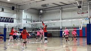 Serve Receive to Middle Kill around Block  7 Josie Essner [upl. by Noonan792]