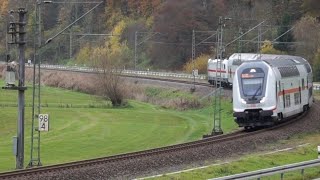 IC2 Twindexx mit Br 147 verkehrte am 12112022 im Neckartal zwischen Stuttgart und Singen [upl. by Adamek]