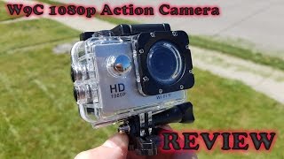 W9C 1080P WiFi Action Camera REVIEW amp Sample Recordings [upl. by Kieffer]