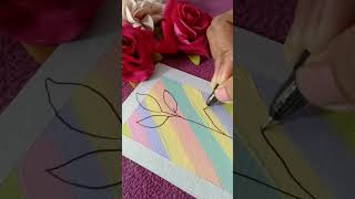 Super easy Art 🎨 Boho painting art painting shorts satisfying [upl. by Anoyk]