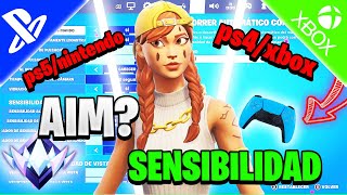 La MEJOR SENSIBILIDAD 🎯 DE FORTNITE PARA CONSOLAPC No Fallaras CONFIGURACIÓN PS4PS5SWITCHPC [upl. by Lombard]