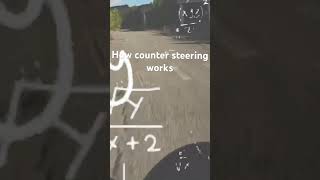 How counter steering works motorcycle countersteering [upl. by Rhody972]